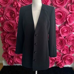 BLACK IRIS Women's Black Blazer Jacket Size 4